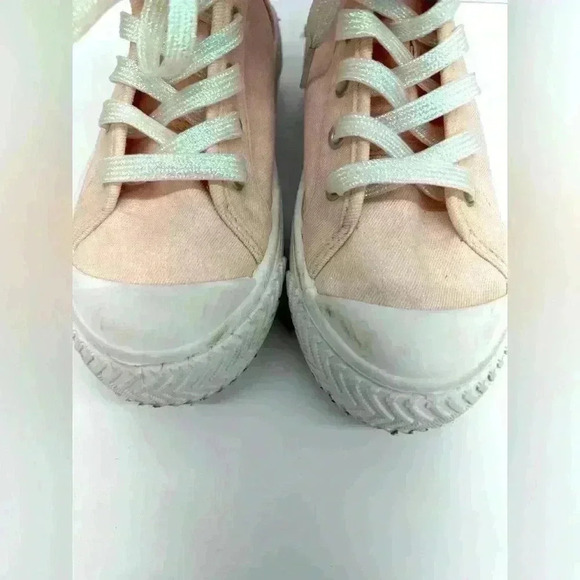 JUSTICE LITTLE GIRL & BIG GIRL HIGH TOP SNEAKERS SIZE 3 - Picture 5 of 7